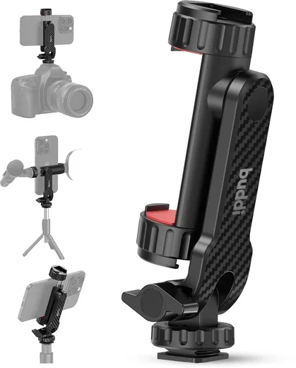 Buddi Universele Telefoon Houder Met Cold Shoe Mount voor Camera afbeelding 1