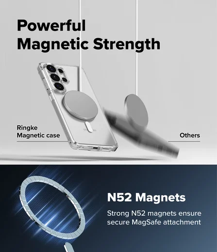 Ringke Fusion Magnetic Samsung Galaxy S26 Ultra Hoesje MagSafe Transparant afbeelding 6