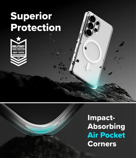 Ringke Fusion Magnetic Samsung Galaxy S26 Ultra Hoesje MagSafe Transparant afbeelding 9