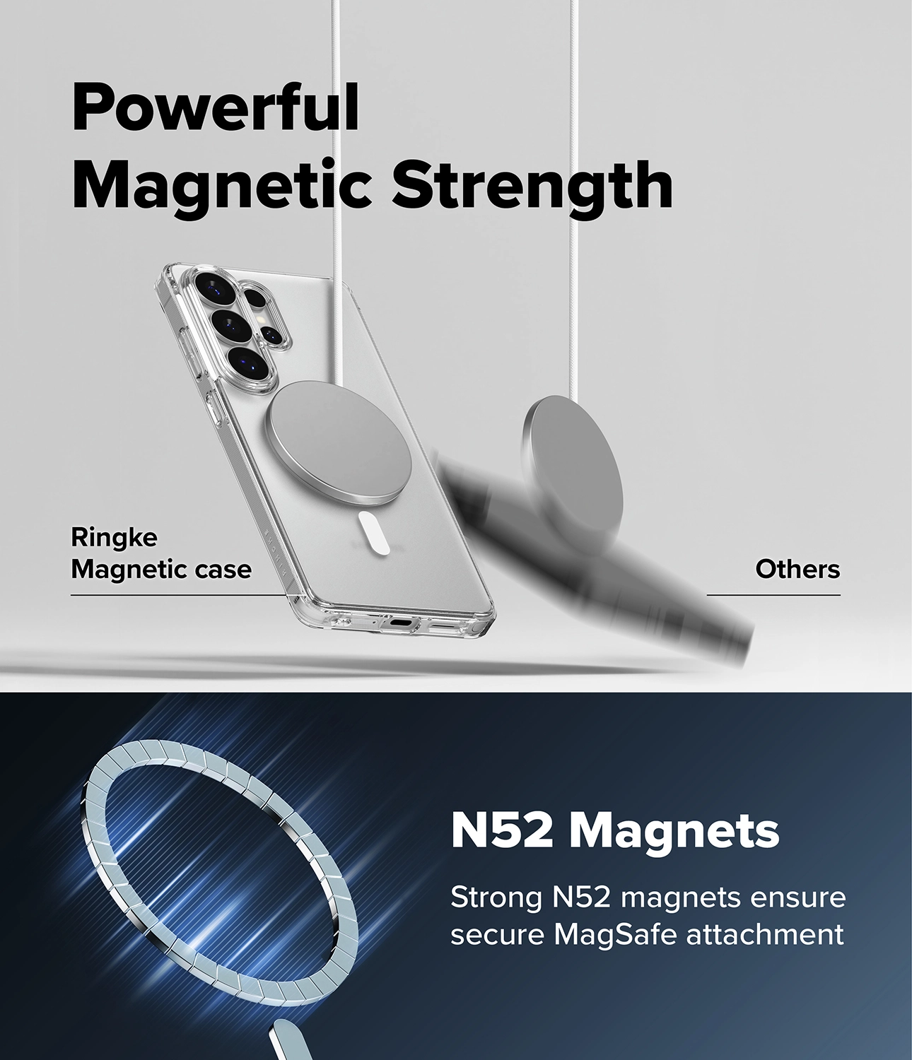 Ringke Fusion Magnetic Samsung Galaxy S26 Ultra Hoesje MagSafe Matte Transparant afbeelding 6