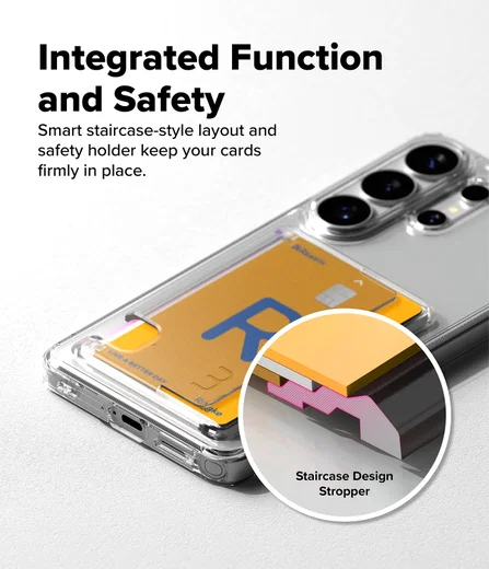 Ringke Fusion Card Samsung Galaxy S26 Ultra Hoesje Kaarthouder Transparant afbeelding 7