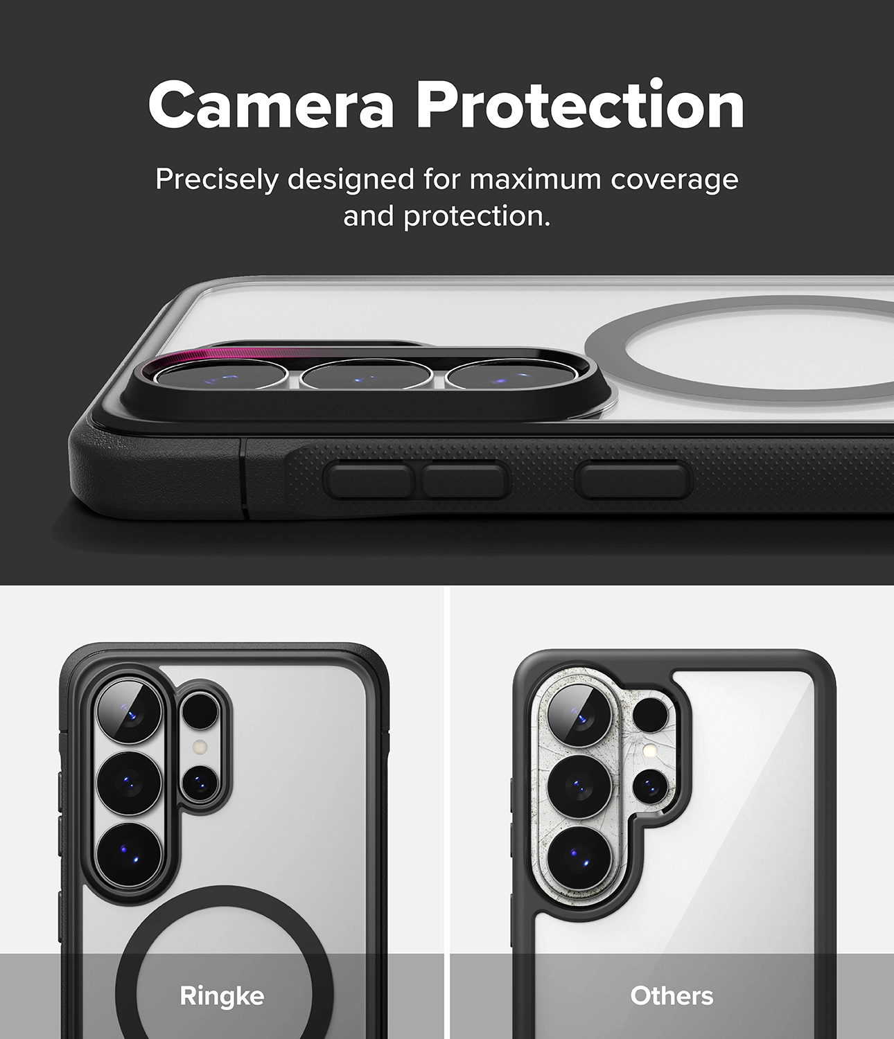 Ringke Fusion Bold Magnetic Samsung Galaxy S26 Ultra Hoesje MagSafe Zwart afbeelding 12