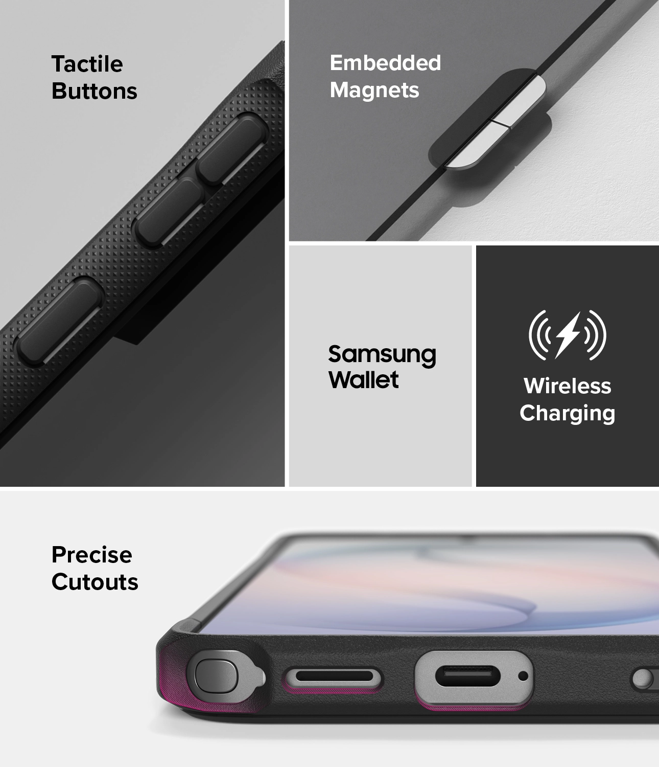 Ringke Fusion Bold Magnetic Samsung Galaxy S26 Ultra Hoesje MagSafe Zwart afbeelding 14