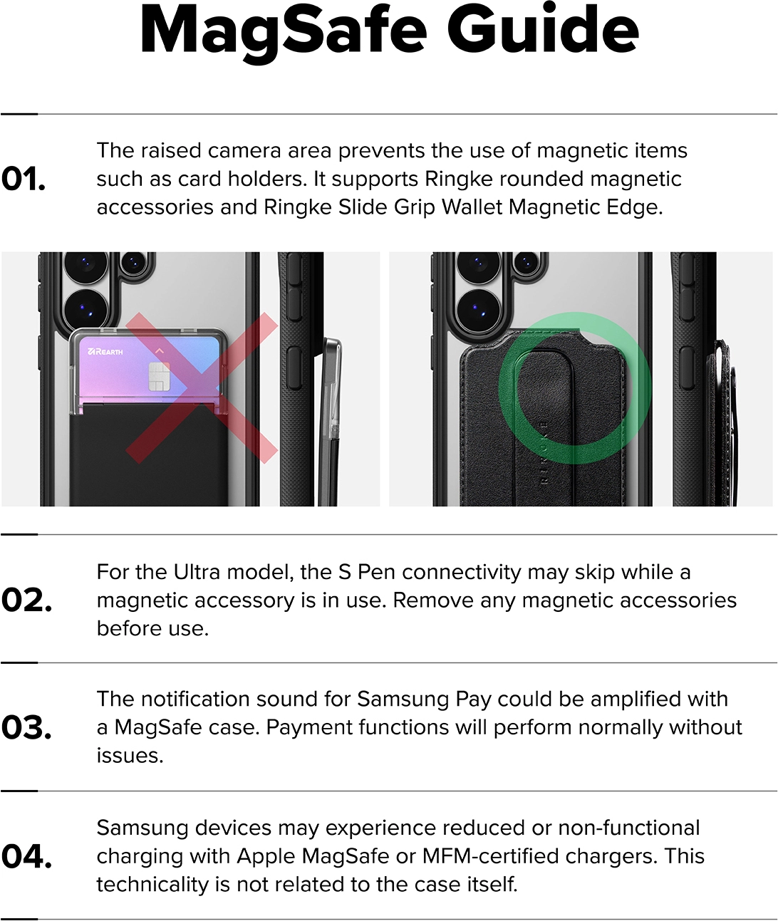Ringke Fusion Bold Magnetic Samsung Galaxy S26 Ultra Hoesje MagSafe Zwart afbeelding 17