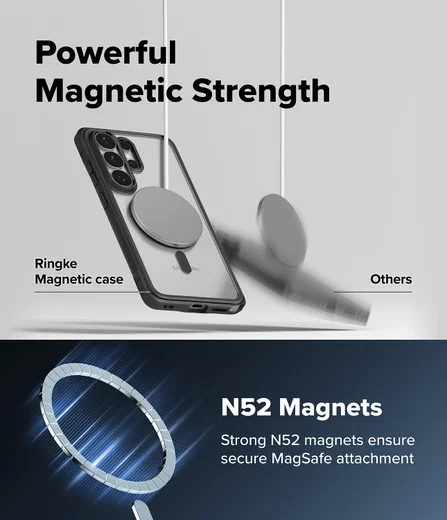 Ringke Fusion Bold Magnetic Samsung Galaxy S26 Ultra Hoesje MagSafe Zwart afbeelding 7