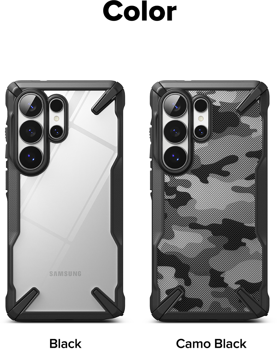 Ringke Fusion X Samsung Galaxy S26 Ultra Hoesje Back Cover Camo Zwart afbeelding 15