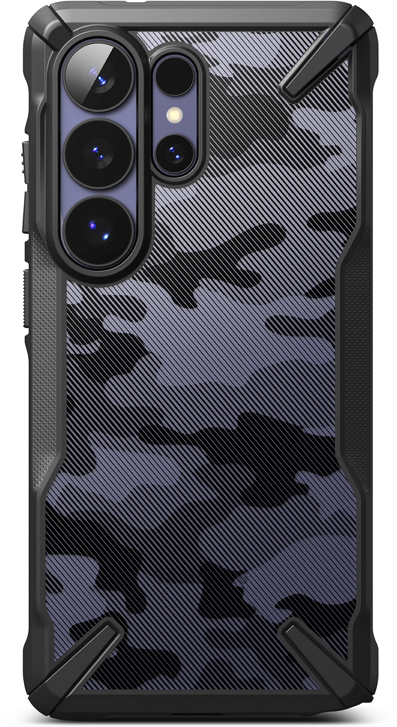 Ringke Fusion X Samsung Galaxy S26 Ultra Hoesje Back Cover Camo Zwart afbeelding 2