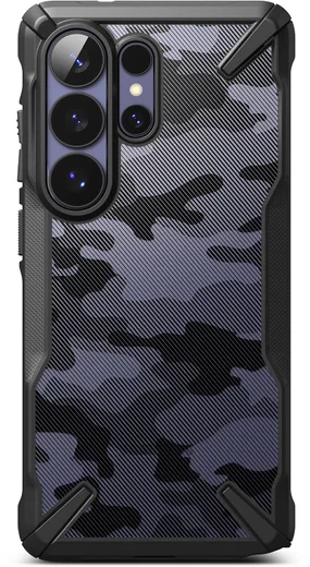 Ringke Fusion X Samsung Galaxy S26 Ultra Hoesje Back Cover Camo Zwart afbeelding 2