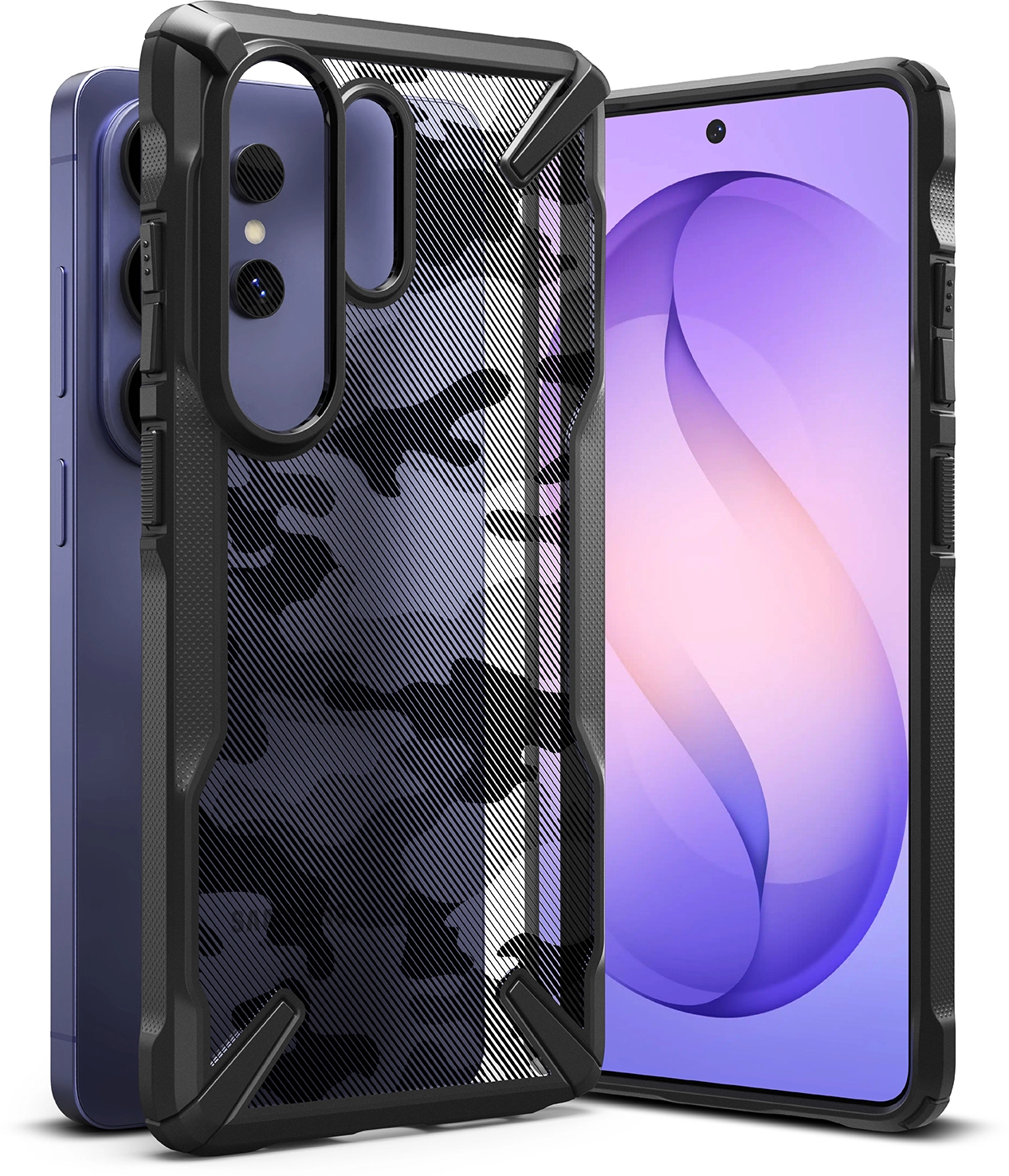 Ringke Fusion X Samsung Galaxy S26 Ultra Hoesje Back Cover Camo Zwart afbeelding 17