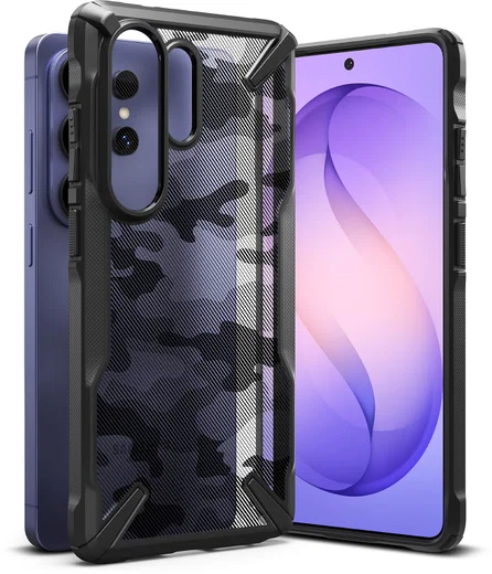 Ringke Fusion X Samsung Galaxy S26 Ultra Hoesje Back Cover Camo Zwart afbeelding 17
