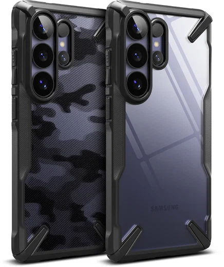 Ringke Fusion X Samsung Galaxy S26 Ultra Hoesje Back Cover Camo Zwart afbeelding 18