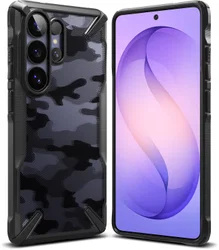 Ringke Fusion X Samsung Galaxy S26 Ultra Hoesje Back Cover Camo Zwart afbeelding
