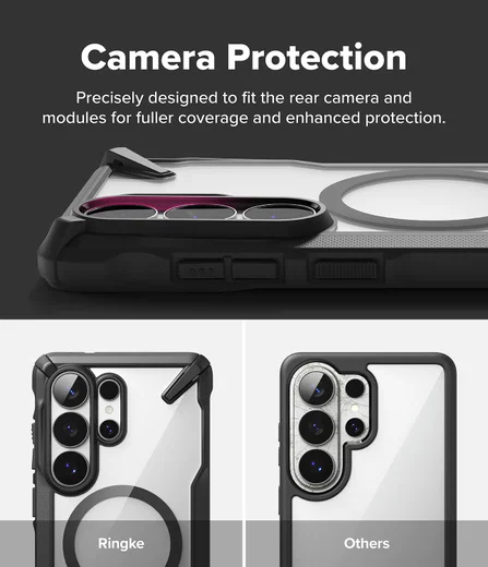 Ringke Fusion X Magnetic Samsung Galaxy S26 Ultra Hoesje MagSafe Zwart afbeelding 14