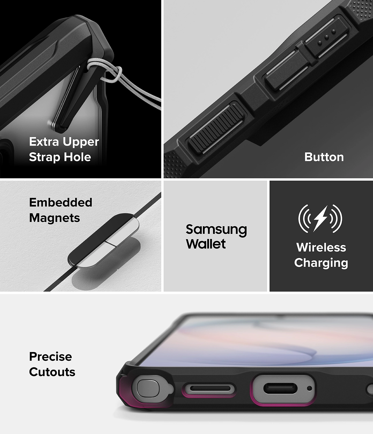 Ringke Fusion X Magnetic Samsung Galaxy S26 Ultra Hoesje MagSafe Zwart afbeelding 16