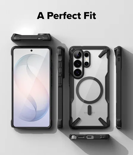 Ringke Fusion X Magnetic Samsung Galaxy S26 Ultra Hoesje MagSafe Zwart afbeelding 6
