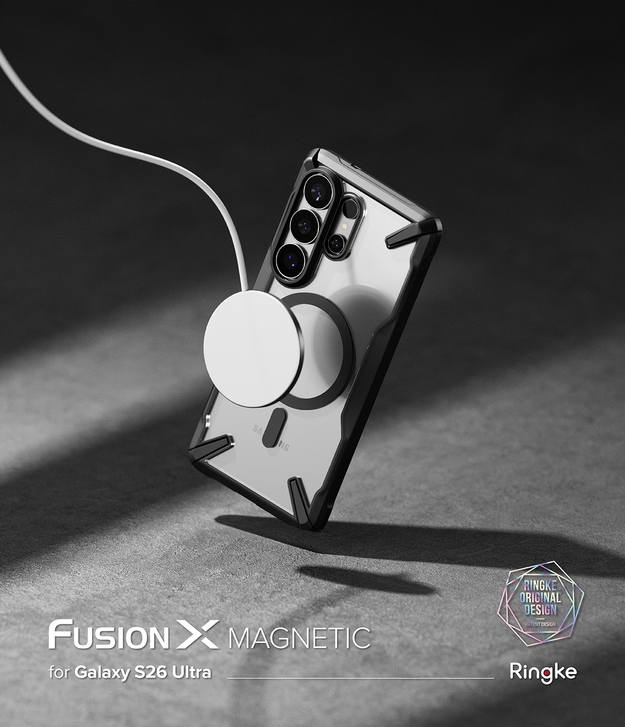 Ringke Fusion X Magnetic Samsung Galaxy S26 Ultra Hoesje MagSafe Zwart afbeelding 4