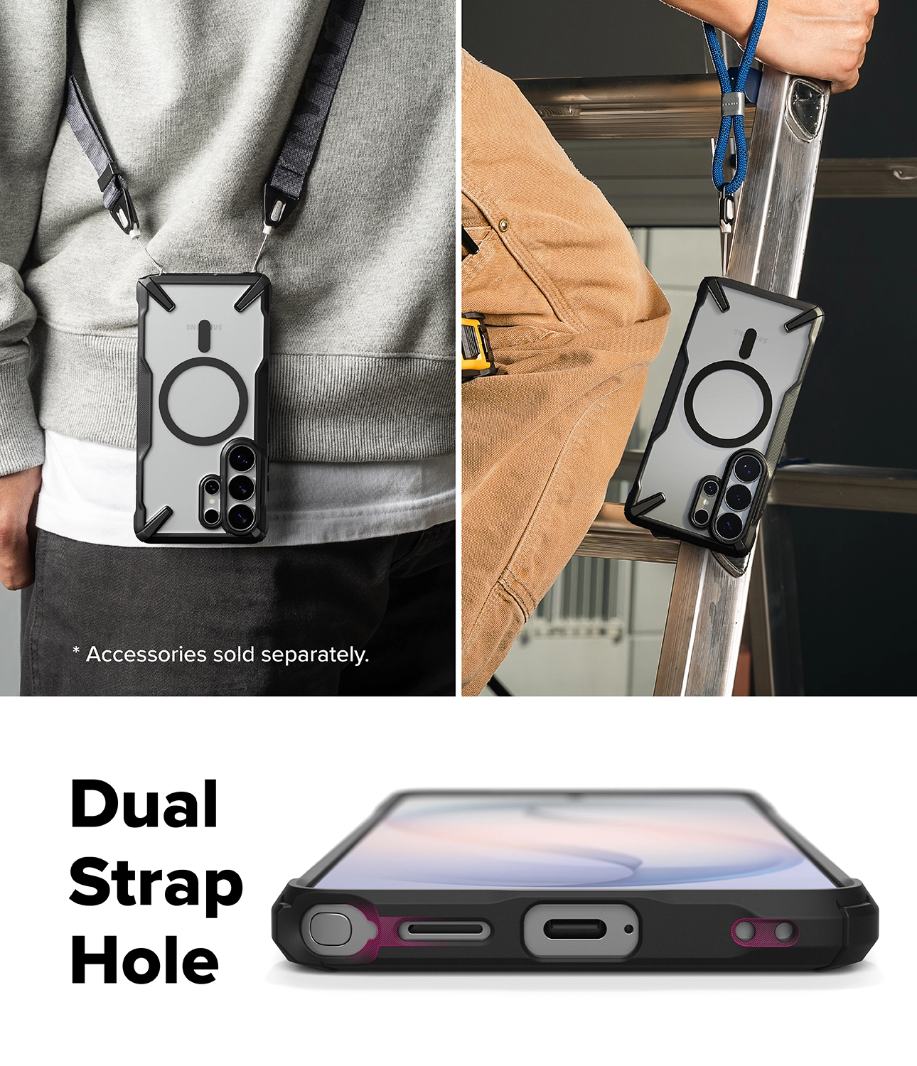 Ringke Fusion X Magnetic Samsung Galaxy S26 Ultra Hoesje MagSafe Zwart afbeelding 8