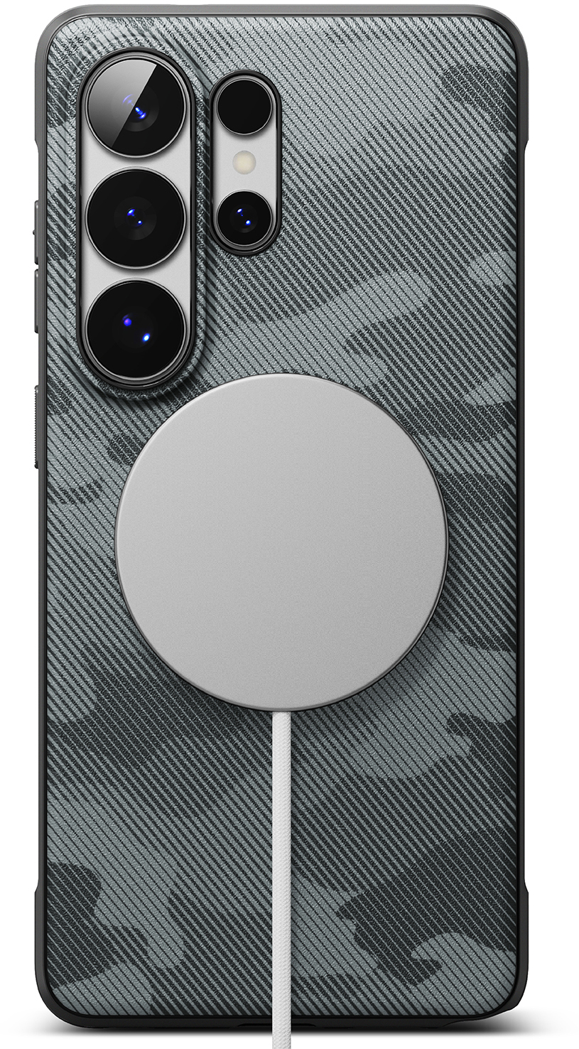 Ringke Onyx Magnetic Samsung Galaxy S26 Ultra Hoesje MagSafe Camo Zwart afbeelding 2