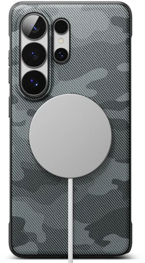 Ringke Onyx Magnetic Samsung Galaxy S26 Ultra Hoesje MagSafe Camo Zwart afbeelding 2