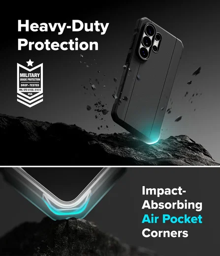 Ringke Onyx Alpha Magnetic Samsung Galaxy S26 Ultra Hoesje MagSafe Zwart afbeelding 9