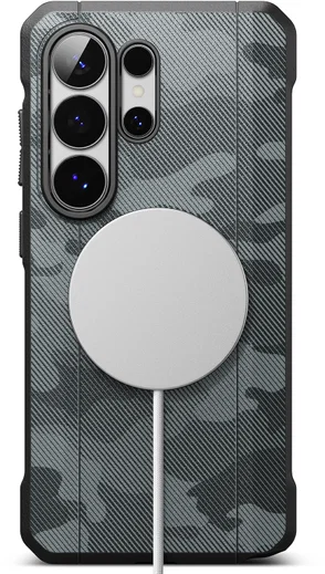 Ringke Onyx Alpha Magnetic Samsung Galaxy S26 Ultra Hoesje MagSafe Camo Zwart afbeelding 2