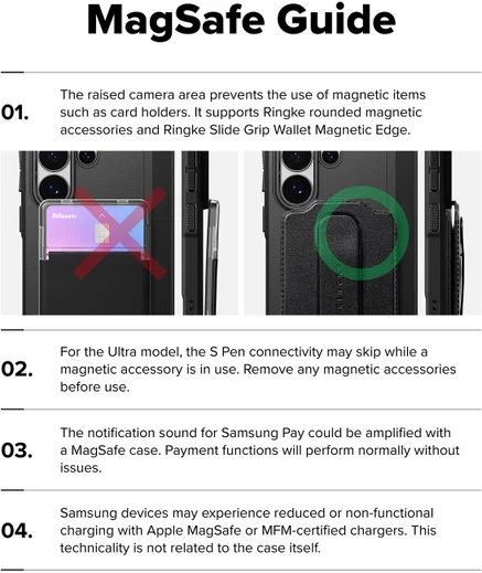 Ringke Onyx Alpha Magnetic Samsung Galaxy S26 Ultra Hoesje MagSafe Camo Zwart afbeelding 18