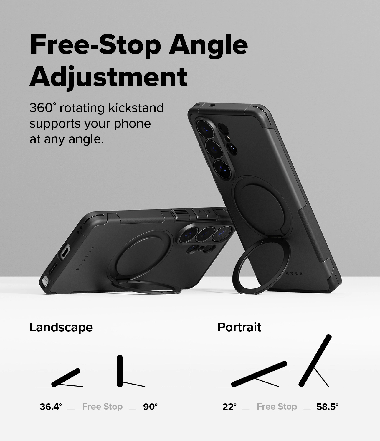 Ringke Alles Samsung Galaxy S26 Ultra Hoesje 360° MagSafe Standaard Zwart afbeelding 7