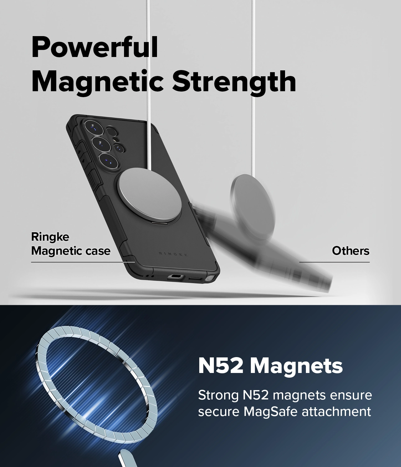 Ringke Alles Samsung Galaxy S26 Ultra Hoesje 360° MagSafe Standaard Zwart afbeelding 8