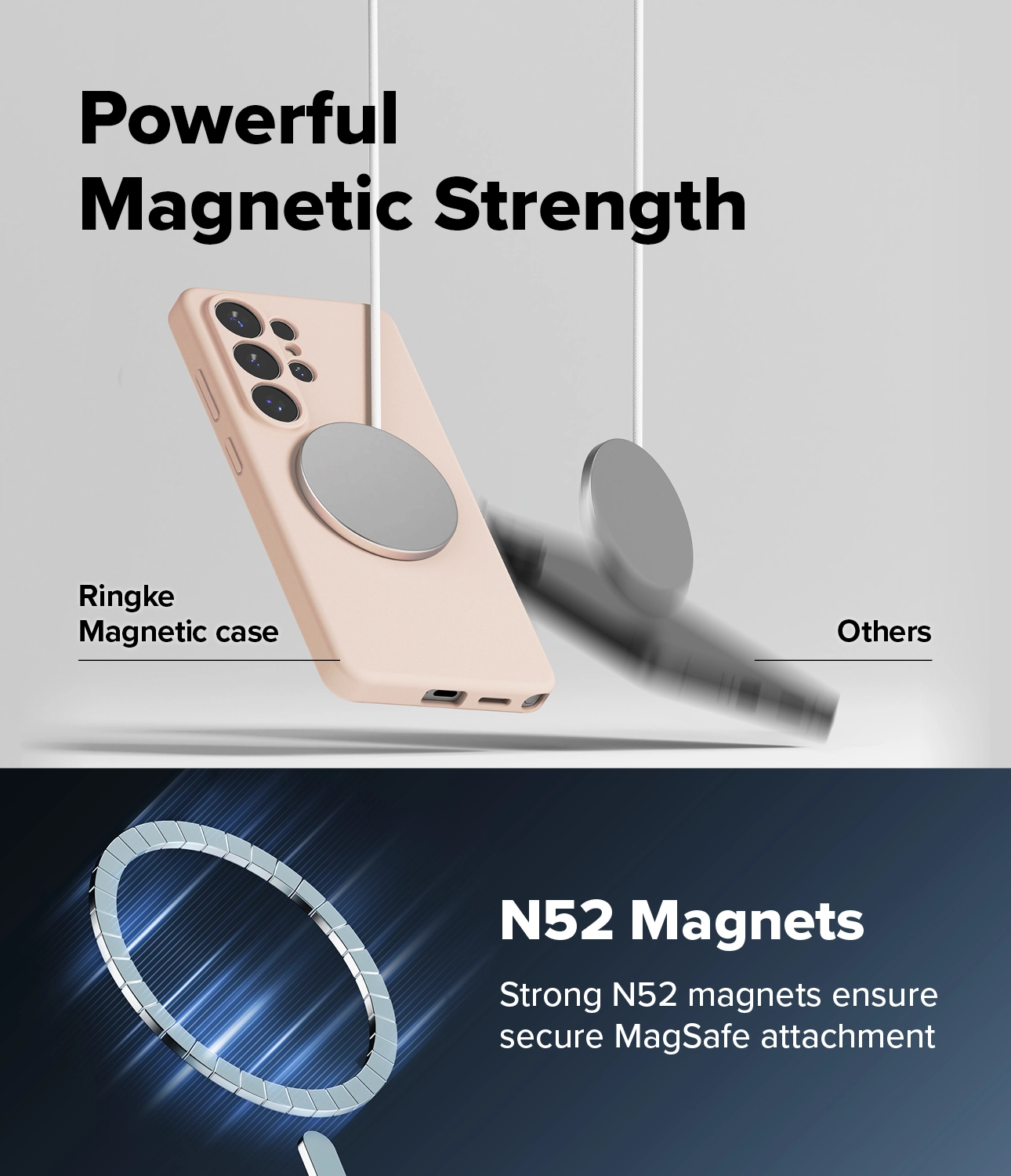 Ringke Silicone Magnetic Samsung Galaxy S26 Ultra Hoesje MagSafe Roze afbeelding 9