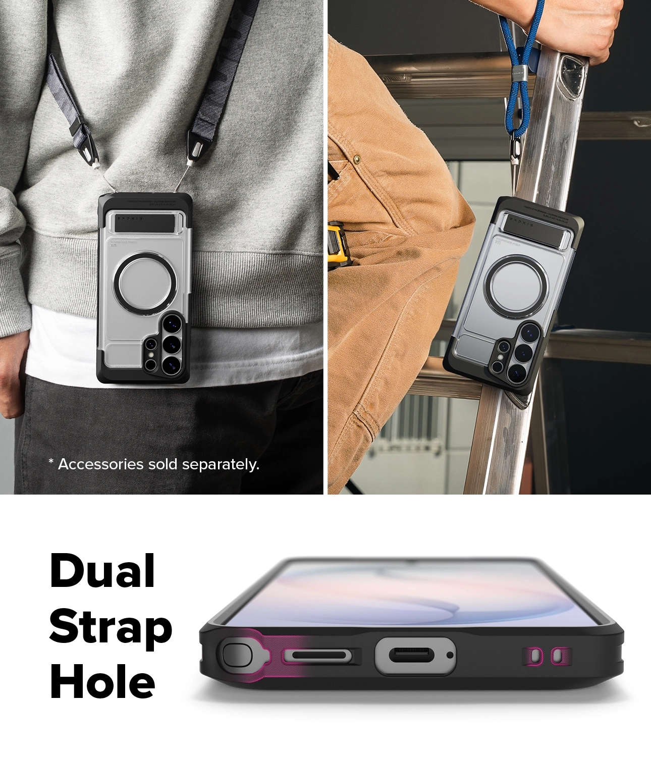 Ringke UX Magnetic Samsung S26 Ultra Hoesje MagSafe met Standaard Transparant afbeelding 15