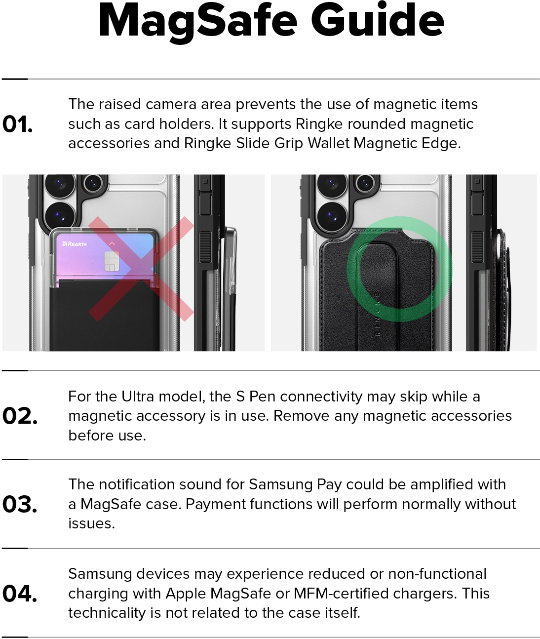 Ringke UX Magnetic Samsung S26 Ultra Hoesje MagSafe met Standaard Transparant afbeelding 18