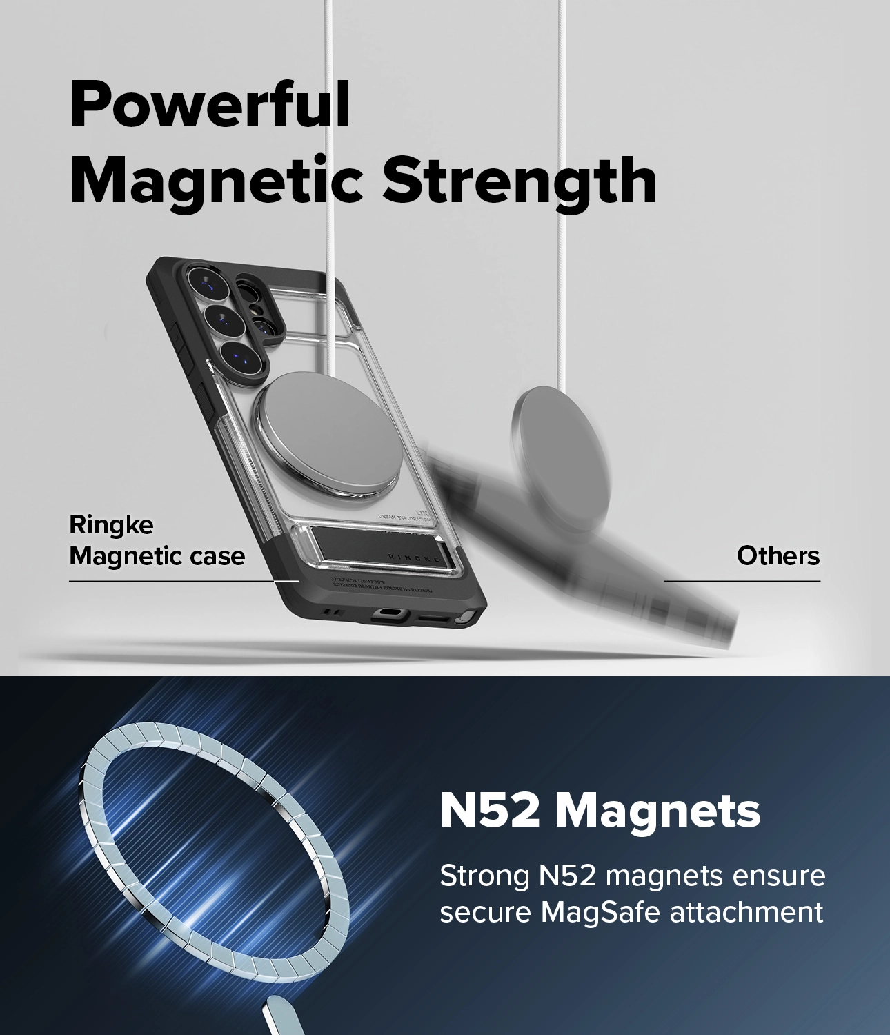Ringke UX Magnetic Samsung S26 Ultra Hoesje MagSafe met Standaard Transparant afbeelding 10