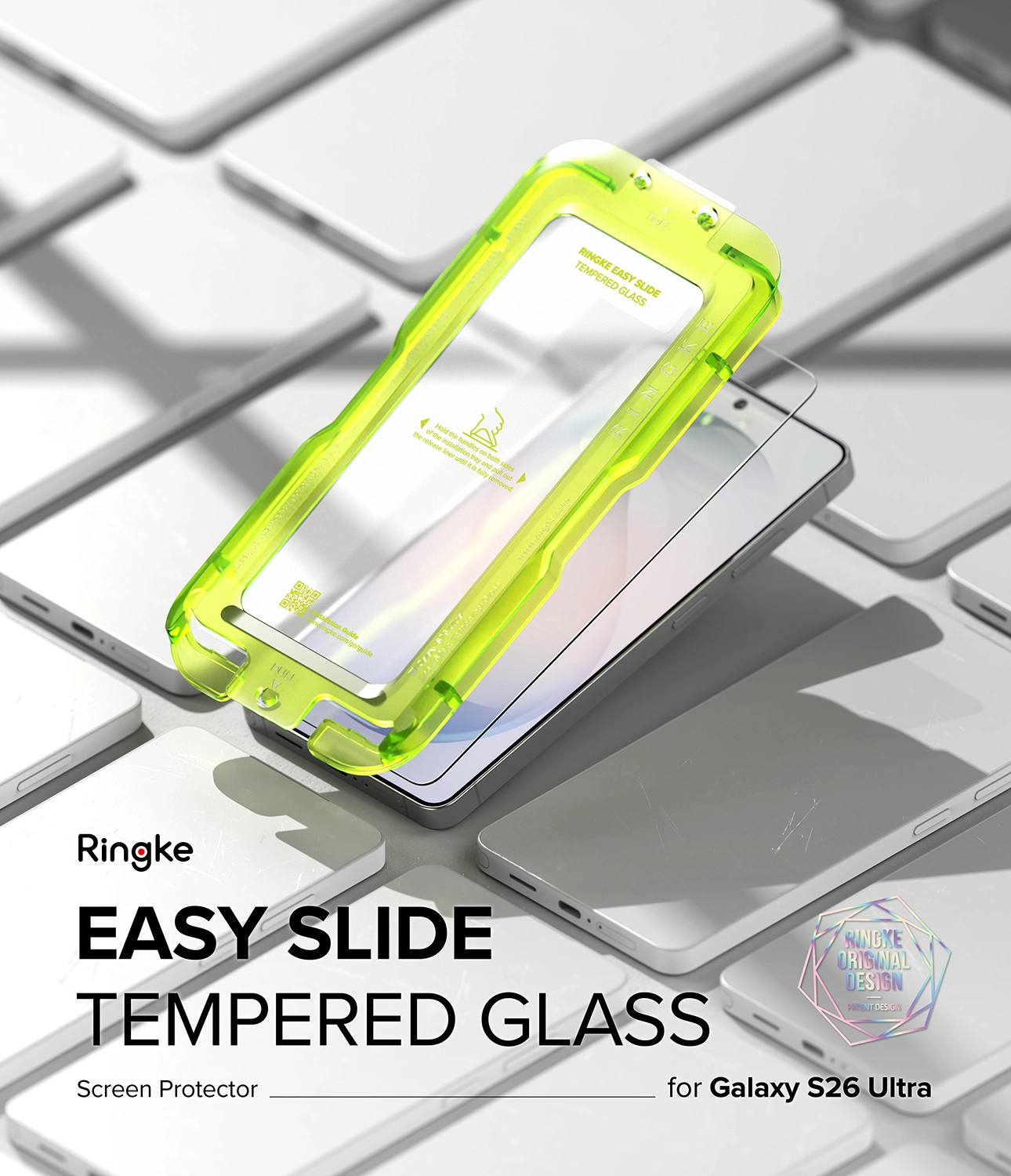 Ringke Easy Slide Samsung Galaxy S26 Ultra Screen Protector met Jig 2-Pack afbeelding 2