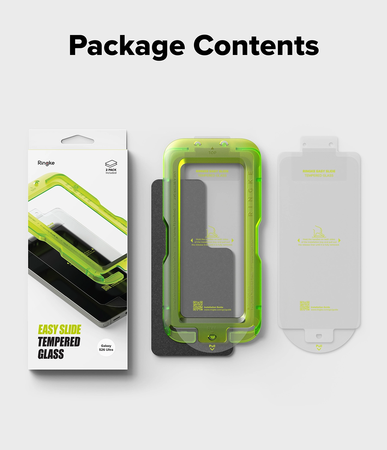 Ringke Easy Slide Samsung Galaxy S26 Ultra Screen Protector met Jig 2-Pack afbeelding 15