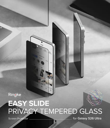 Ringke Easy Slide Privacy Samsung Galaxy S26 Ultra Screen Protector Jig 2-Pack afbeelding 3