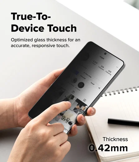 Ringke Easy Slide Privacy Samsung Galaxy S26 Ultra Screen Protector Jig 2-Pack afbeelding 10