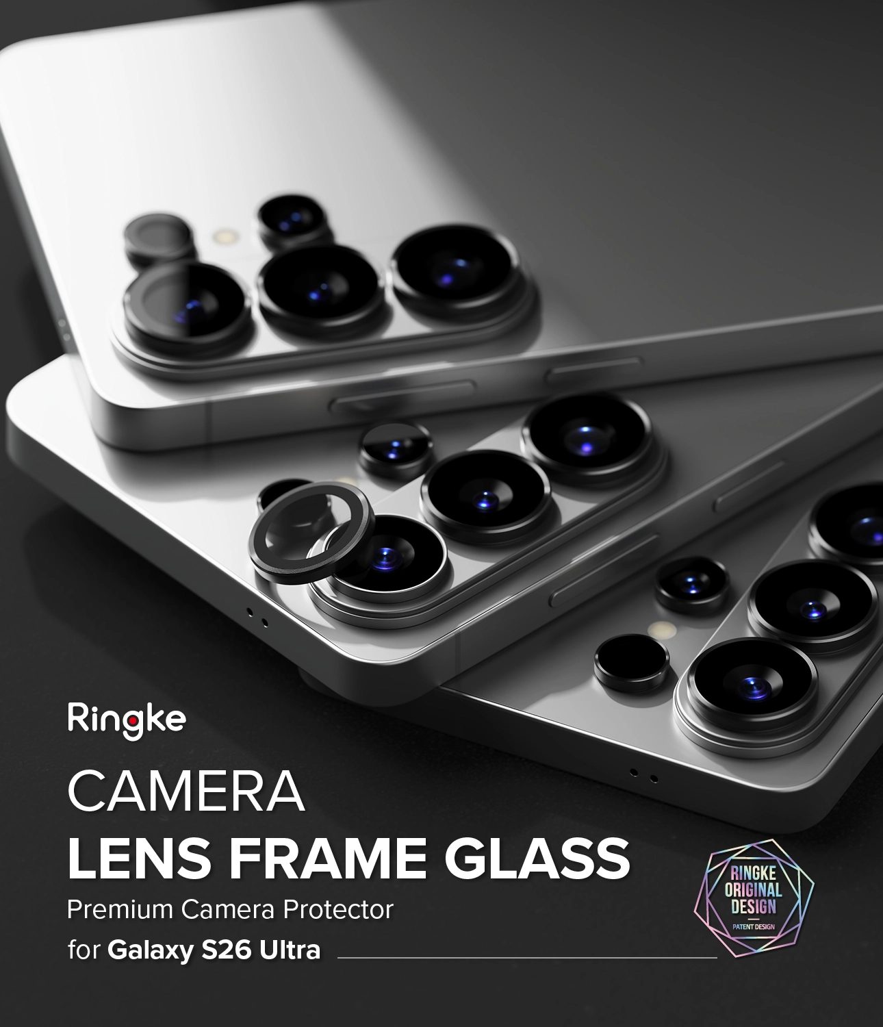 Ringke Camera Tempered Glass Samsung Galaxy S26 Ultra Camera Protector 2-Pack afbeelding 2