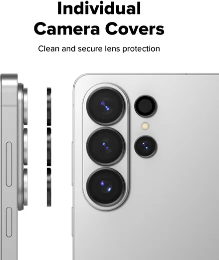Ringke Camera Tempered Glass Samsung Galaxy S26 Ultra Camera Protector 2-Pack afbeelding 9