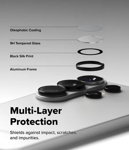 Ringke Camera Tempered Glass Samsung Galaxy S26 Ultra Camera Protector 2-Pack afbeelding 4