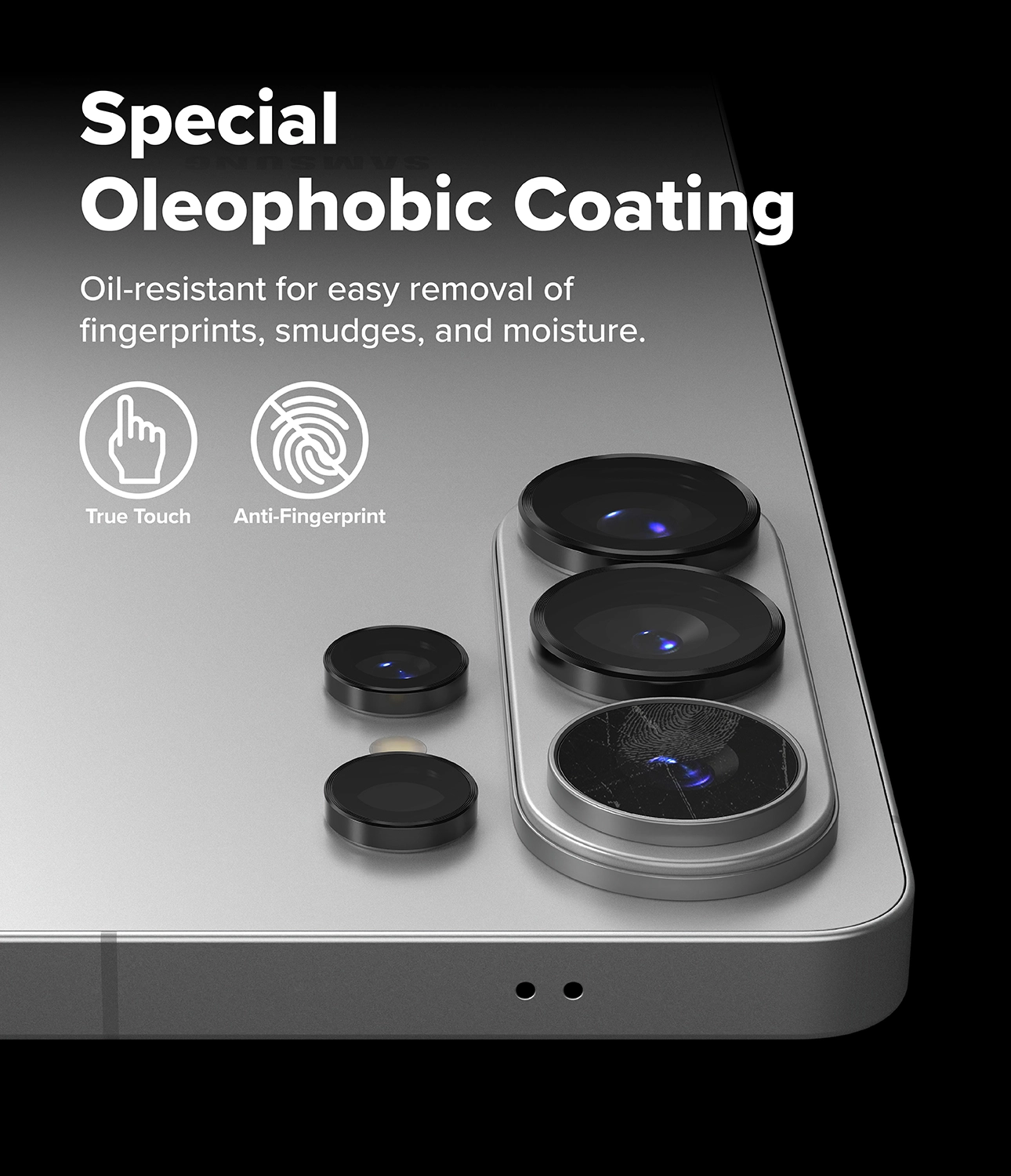 Ringke Camera Tempered Glass Samsung Galaxy S26 Ultra Camera Protector 2-Pack afbeelding 8