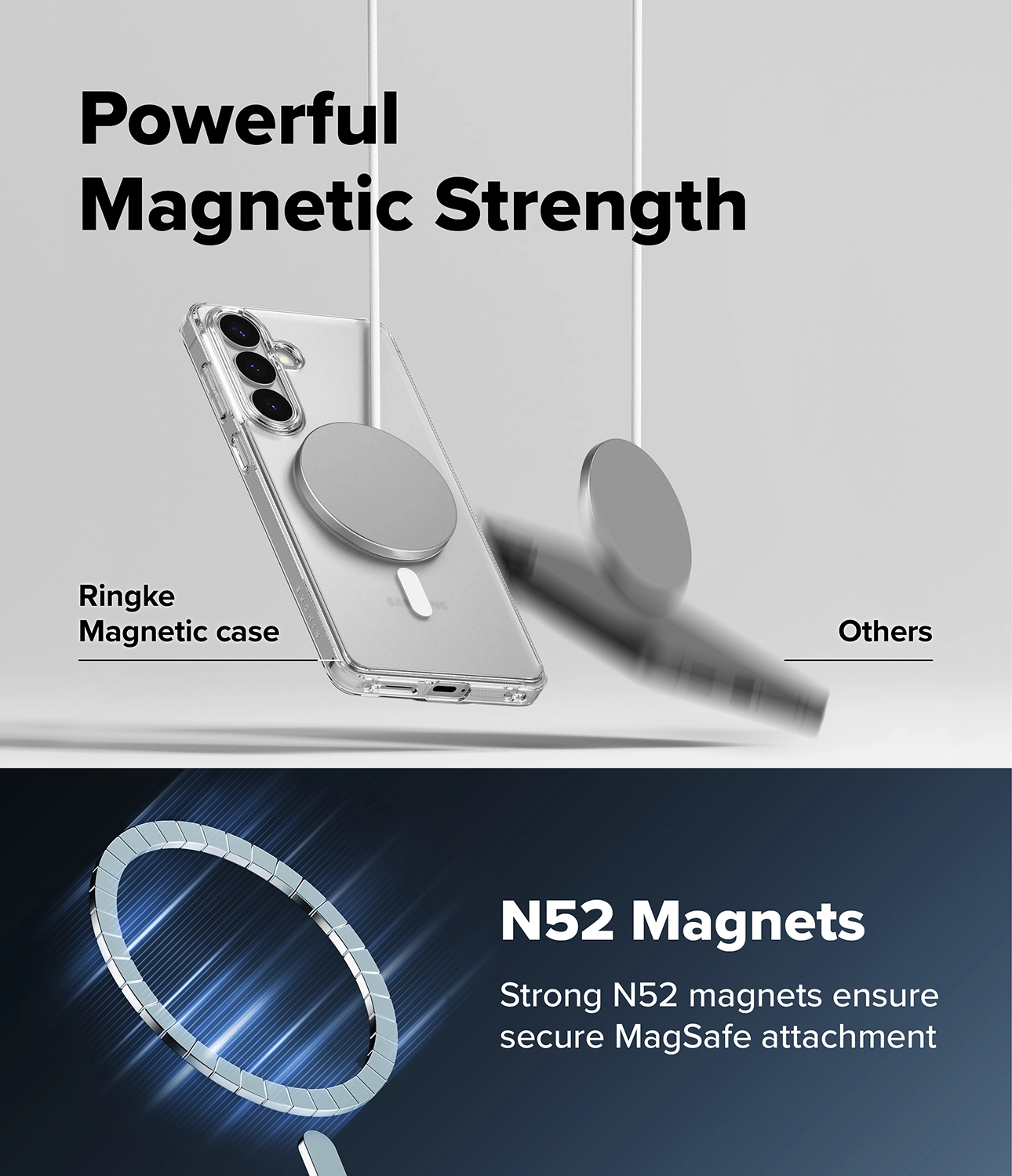 Ringke Fusion Magnetic Samsung Galaxy S26 Plus Hoesje MagSafe Transparant afbeelding 6