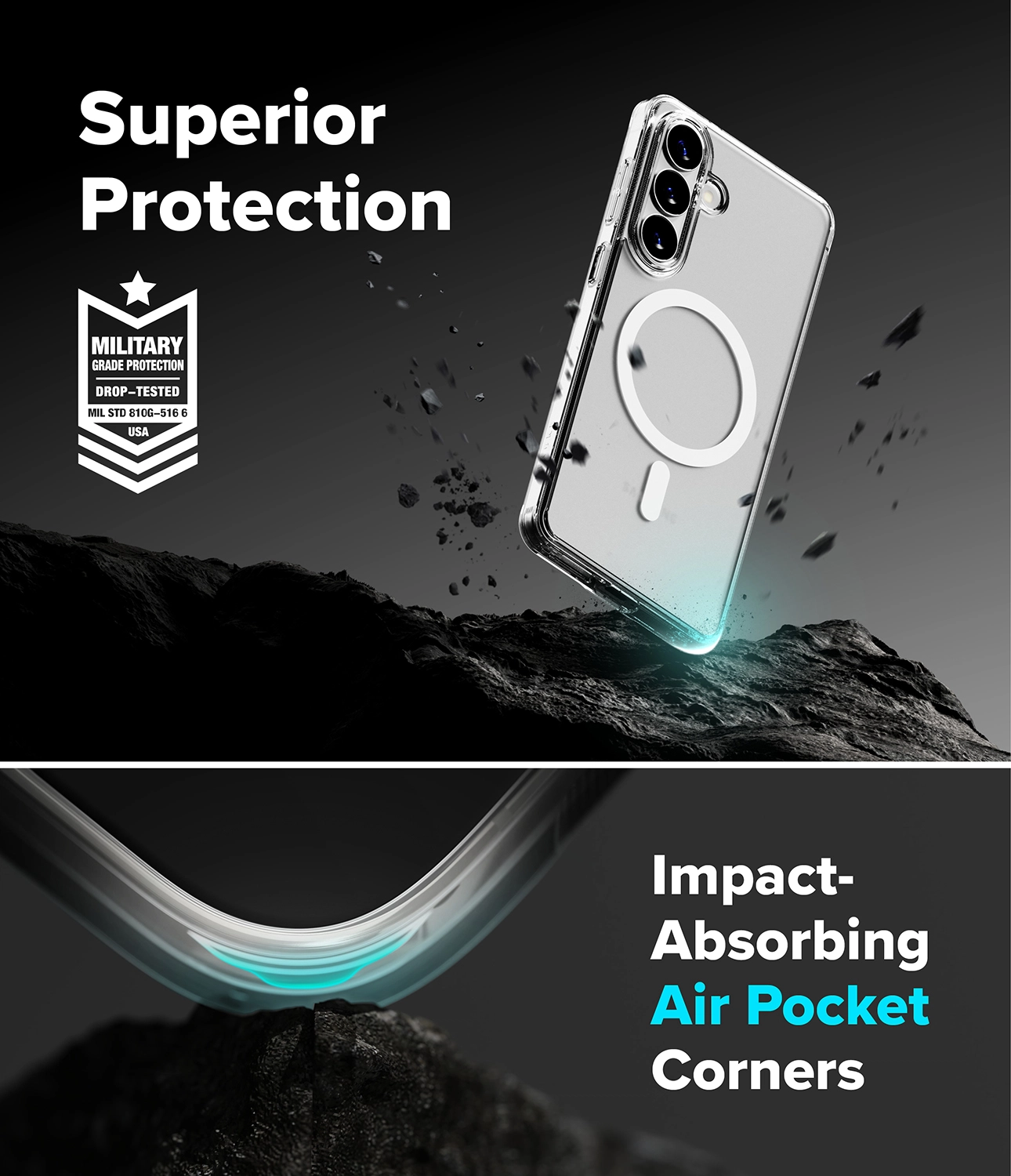 Ringke Fusion Magnetic Samsung Galaxy S26 Plus Hoesje MagSafe Matte Transparant afbeelding 9