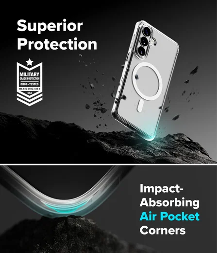 Ringke Fusion Magnetic Samsung Galaxy S26 Plus Hoesje MagSafe Matte Transparant afbeelding 9
