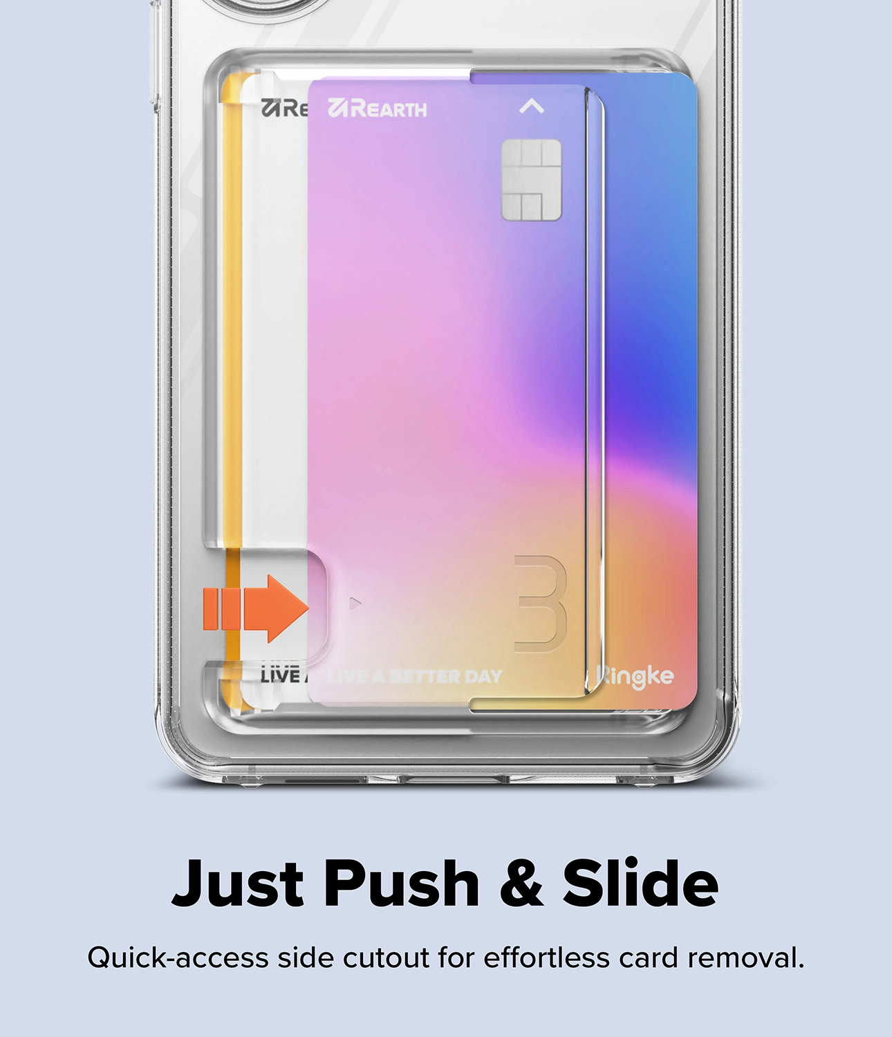 Ringke Fusion Card Samsung Galaxy S26 Plus Hoesje Kaarthouder Transparant afbeelding 8