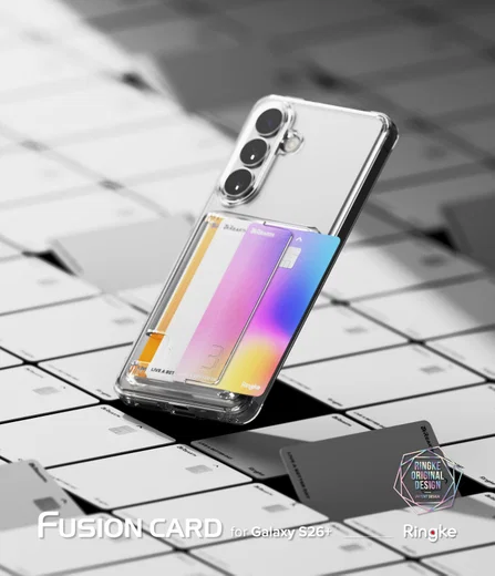 Ringke Fusion Card Samsung Galaxy S26 Plus Hoesje Kaarthouder Transparant afbeelding 4