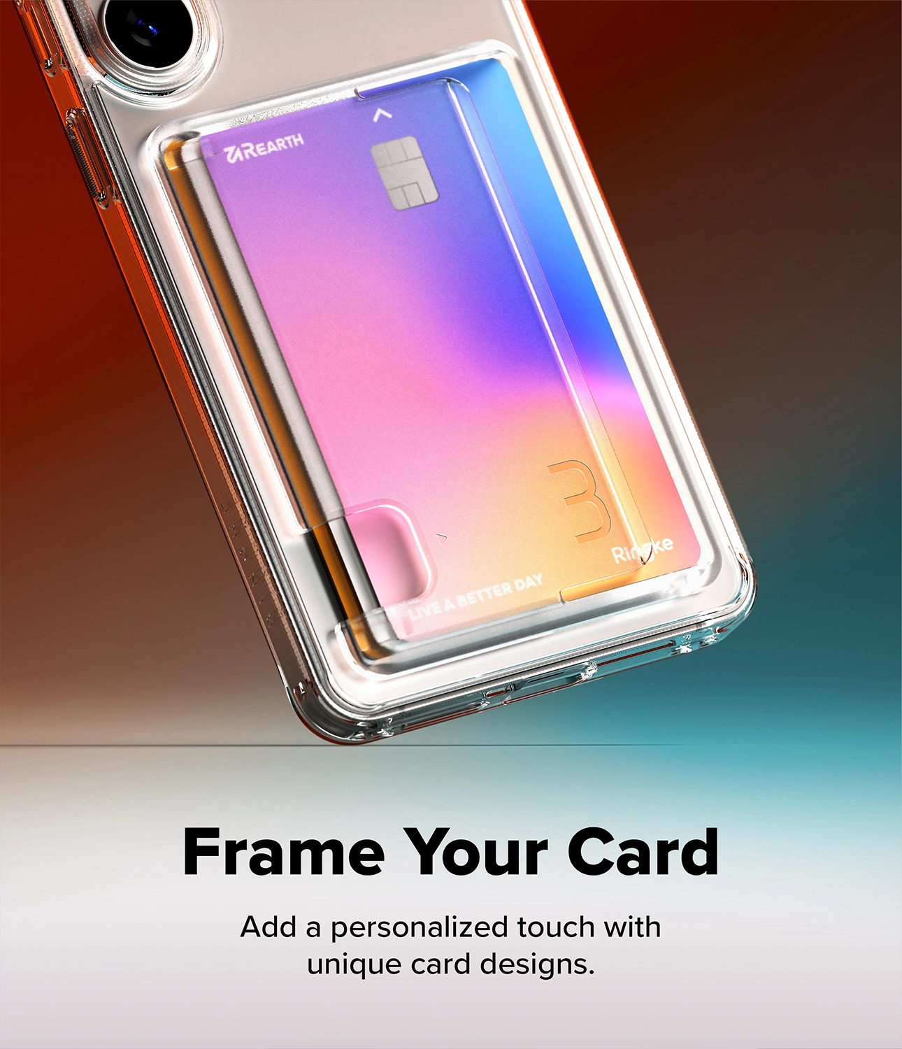 Ringke Fusion Card Samsung Galaxy S26 Plus Hoesje Kaarthouder Transparant afbeelding 9