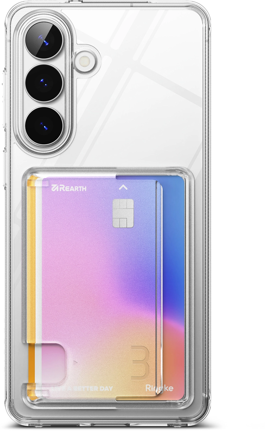 Ringke Fusion Card Samsung Galaxy S26 Plus Hoesje Kaarthouder Transparant afbeelding 2