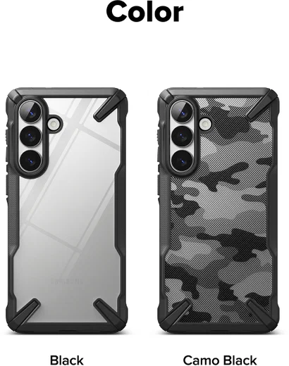 Ringke Fusion X Samsung Galaxy S26 Plus Hoesje Back Cover Camo Zwart afbeelding 15