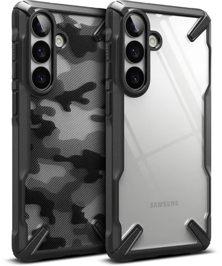 Ringke Fusion X Samsung Galaxy S26 Plus Hoesje Back Cover Camo Zwart afbeelding 19