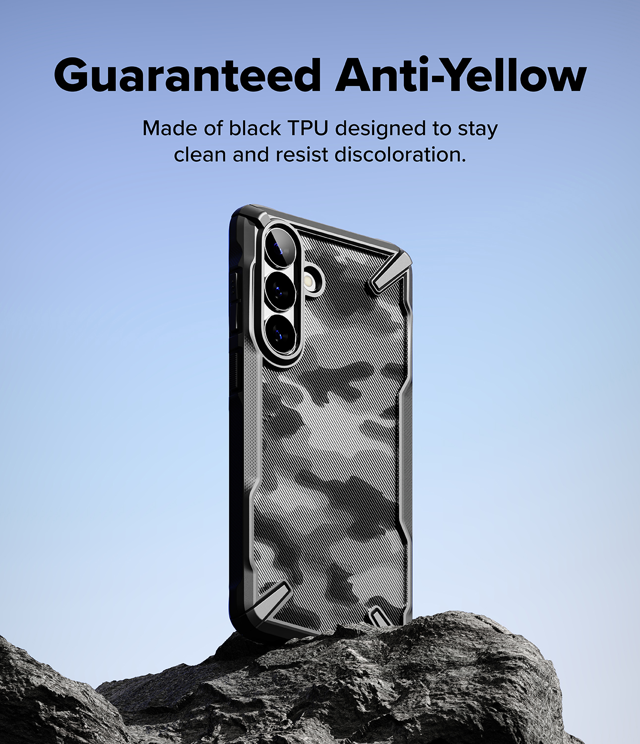 Ringke Fusion X Samsung Galaxy S26 Plus Hoesje Back Cover Camo Zwart afbeelding 8